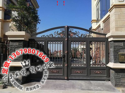 别墅大门，住宅大门，铝艺大门，庭院大门，乡村大门